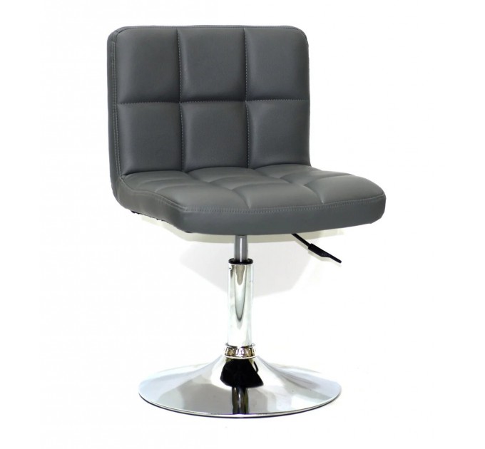 СТУЛ ONDER METAL ARNO CH-BASE, ЭКОКОЖА, СЕРЫЙ