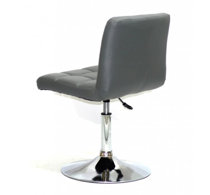 СТУЛ ONDER METAL ARNO CH-BASE, ЭКОКОЖА, СЕРЫЙ