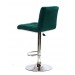 СТУЛ ONDER METAL ARNO BAR CH-BASE, БАРХАТ, ЗЕЛЕНЫЙ