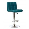 СТУЛ ONDER METAL ARNO BAR CH-BASE, ЭКОКОЖА, ЗЕЛЕНЫЙ