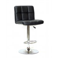 СТУЛ ONDER METAL ARNO BAR CH-BASE, ЭКОКОЖА, ЧЕРНЫЙ