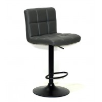 СТУЛ ONDER METAL ARNO BAR BK-BASE, ЭКОКОЖА, СЕРЫЙ