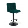 СТУЛ ONDER METAL ARNO BAR BK-BASE, БАРХАТ, ЗЕЛЕНЫЙ