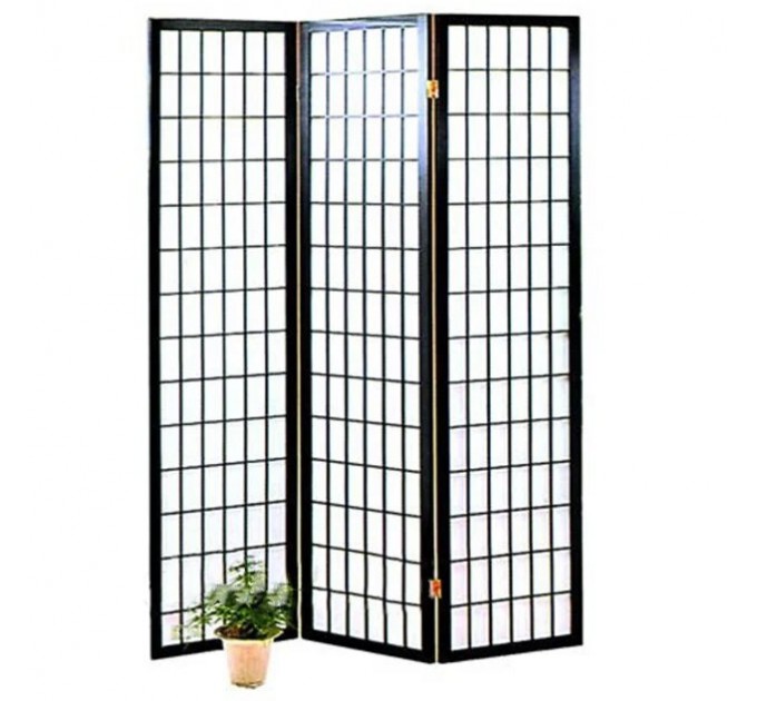 ШИРМА ТРЕХСЕКЦИОННАЯ W-31 SN-0009-B BLACK
