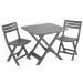 Набір пластикових меблів "Camping set 2" (антрацит)