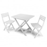 Набор пластиковой мебели "Camping set 2"  (белый)