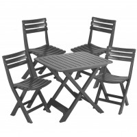Набор пластиковой мебели "Camping set 4" (антрацит)