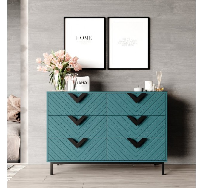 Комод "Оксфорд 2" Чёрный