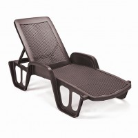 Пляжный лежак «Pool» (коричневый)