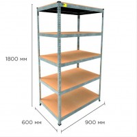 Стеллаж металлический MRL-1800 (900x600) оцинкованный