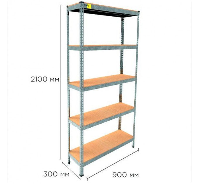 Стеллаж металлический MRL-2100 (900x300) оцинкованный