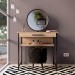 Трюмо с зеркалом и пуфиком "Османия" Чёрное
